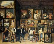 La Vista del Archidque Leopoldo Guillermo a su gabinete de pinturas.    David Teniers